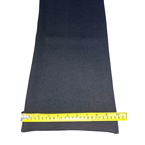 St. John Size 10 Classic Santana Knit Solid Black Pants Straight Leg Pull On - Picture 10 of 16